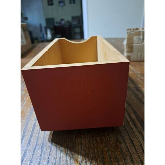 Vintage 90s ABC Distributing American Flag Patriotic Wood Box Farmhouse Decor - Picture 4 of 7